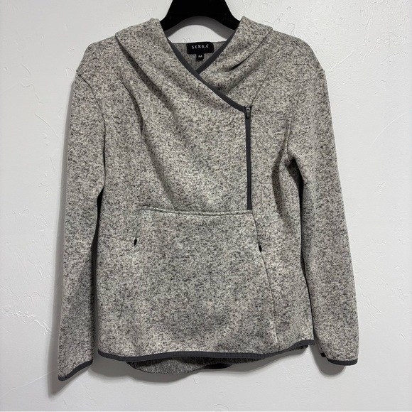 Serra Women's Medium Gray Pullover Jacket Sweatshirt Athleisure Casual Athletic - Picture 1 of 9